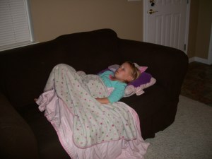 Jessica tried to make it till midnight, lost the fight at about 11:30.