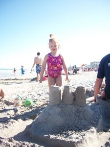 Jessica and Mommy's Sandcastle