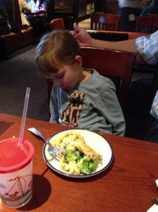 Fell asleep at dinner