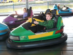 Had to go with the big kids and not his siblings